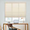 DEZ FURNISHINGS Cordless 1.5" Light Filtering Cellular Shade, 31" W x 54" H, Alabaster