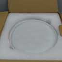 LERATIO Ceramic Plates,8.0 inch Salad Plates Set of 6,Handmade Porcelain Plates for kitchen with Wavy Edge,Microwave & Oven& Dishwashes Safe,Light weight & Scratch Resistant Dishes Light Blue