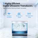 VUA 6L Commercial Ultrasonic Cleaner with Digital Timer & Heater, Professional Ultrasonic Parts Cleaner, Ultra Sonic Cleaning Machine with 300W Heated Cleaner for Glasses Industrial Parts Tools Lab