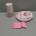 100 Pieces Cherry Tableware Set Party Supplies - Pink Gingham Disposable Paper Plates, Cups, Napkins, and Forks, Cute Cherry Design for Birthday, Baby Shower, Bridal Shower, Picnic, Serves 20 Guests