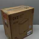 EKO Kitchen Compost Bin, 7L / 1.85 Gal Stainless Steel with Removable Inner and Deodorizer Compartment, 2-in-1 Countertop Compost Bin with Lid, Food Waste Caddy for Kitchen (MMT & Black Finish)