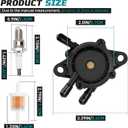 127-9289 Carburetor for specific Toro TimeCutter & Titan and Exmark Quest & Radius Riding Mowers E-Series S-Series Replace 136-7840 136-7842 with Fuel Pump