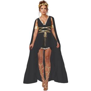 FQLGJMY Women Cosplay Costume Fancy Dress Greek Goddess Cleopatra Roman Warrior Fallen Angel Vampire Witch for Halloween M