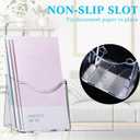 Yookeer 50 Pieces Acrylic Brochure Holder 4 x 8 Inches Rack Card Holder Clear Pamphlet Holders Display Stand for Vendors, Brochure, Trifold, Magazine, Pamphlet, Booklets