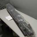 wikiwiki 9 FT Patio Umbrellas Outdoor Table Market Umbrella with Push Button Tilt/Crank, 8 Sturdy Ribs, Fade Resistant Waterproof POLYESTER DTY Canopy for Garden, Lawn, Backyard & Pool, Dark Gray