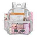 Oraben Clear Backpack for Stadium Events Stadium Backpack Waterproof 12x6x12 Clear Bag for Adult Concert Sport Work