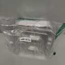 GUSTO [1 lb - 100 Count Disposable Aluminum Foil Pans with Clear Dome Lids, 5x4 Takeout Pans Great for Baking, Cooking, Storage, and Freezing 