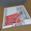 SUPERJARE Nightstand with Charging Station, Bed Side Table with Adjustable Fabric Drawer, Night Stand for Bedroom, 3-Tier Storage End Table, for Living Room, White Maple (M (11.8"D x 15.7"W x 23.4"H))