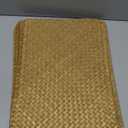 6 Pack Woven Placemats, Rectangular Rattan Place mats, Natural Seagrass Placemats, Farmhouse Wicker Table Mats for Dining Table