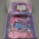 Meland Princess Dress Up for Girls 3-6, Dress Up Clothes with Princess Shoes Toy, Christmas Birthday Gift for Toddlers Girls (Purple)