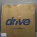 Drive Medical 11148-1 Folding Steel Bedside Commode Chair, Portable Toilet, Supports Individuals Weighing Up To 350 Lbs, with 7.5 Qt. Bucket and 13.5 Inch Seat, Grey