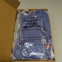 4 Pack Women's Half Sleeve Shirts V Neck Tops Elbow Length Loose Fit Straight Hem T Shirts Casual Summer Tees (Large)