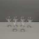 Liacere Martini Glasses Set of 6-11 oz Clear Plastic Martini Cocktail Glasses with Stem-Reusable Cocktail Glasses for Bar,Margarita,Whiskey,Gin,BPA-Free, Dishwasher-Safe-Clear-Mother's Day