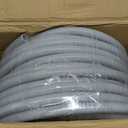 1/2 inch 150 Foot Liquid-Tight Conduit and Connector Kit, Flexible Non Metallic Electrical Conduit, With 10 Straight and 10 Angle Fittings and Pipe Strap