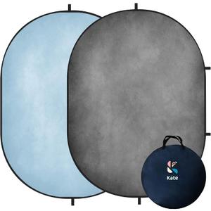 Kate 5x6.5ft(1.5x2m) Collapsible Backdrop Blue Pop up Backgrounds Grey Backdrops Collapsable Photography Photoshoot Prop Kate 5x6.5ft(1.5x2m) Collapsible Backdrop Blue Pop up Backgrounds Grey Backdrops Collapsable Photography Photoshoot Prop