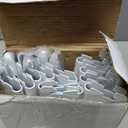 CroBlissful 20 Pcs Adjustable Shelf Brackets for Double Track System Closet Organization Heavy Duty Wire Shelf Brackets (White,9 Inch)