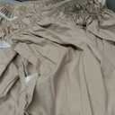 CGK Unlimited Linen Twin Bed Linen Brown  Bed Skirt 