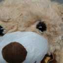 Plush Teddy Bear Cute Stuffed Animal Bear with Bow Plush Toys 13.8 Inches (Khaki)