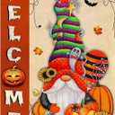 JFYHAB Halloween Gnome Pumpkin Diamond Painting Kits for Adults Weclome Diamond Art Kits for Adult Beginner, DIY Full Drill Skull Diamond Dots Paintings with Diamonds 5D Gem Art Decor 16x12 Inch