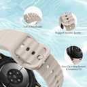 Sport Band for Samsung Galaxy Watch 7 Band 40mm 44mm,No Gap Soft Silicone Strap for Galaxy Watch 6 5 4 FE Band 40mm 44mm/Galaxy Watch 6/4 Classic 47mm 43mm 46mm 42mm/Watch 5 pro 45mm Men Women,6 Pack (03-Black/White/Light grey/Pink/Light Blue/Starlight)