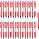 30PCS Retractable Gel Pens for Journaling, 0.5mm Ink Pens for School Office Suppliers, Fine Point Smooth Writing Pens. (Red)