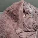 Faux Fur Comforter Cover Set - Fluffy Plush Dusty Rose Bedding 4Pcs (1 Duvet Cover + 2 Pillowcases + 1 Velvet Bed Skirt) - Queen