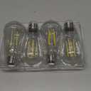 Ascher Vintage LED Edison Bulbs, 6W, Equivalent 60W, Non-Dimmable, Daylight 5000K, 700Lumens, ST58 Antique LED Filament Bulbs with 80+ CRI, E26 Medium Base, Clear Glass, Pack of 4