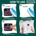 Coffee is My Valentine Patch, Size 3 Inches Iron On Valentine's Day Embroidery Patches for Hats Clothes Backpacks Jeans, DIY Sew On Patches, Fabric Patches, Pink Iced Coffee Gift for Boy Girl