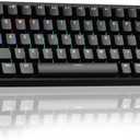 AULA WIN68 HE Mechanical Gaming Keyboard 60%, Hall Effect Magnetic Switch, Fast Trigger Mode Adjustable Actuation, 8000Hz Polling Rate, RGB Backlit, Wired Black Keyboard for Laptop/PC Gamer,Black-standard version 