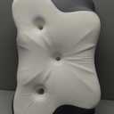 Cervical Neck Pillow for Pain Relief- Ergonomic Memory Foam Pillows for Sleeping, Dual Ear Relief Zone Contour Pillow, Neck Support Pillows for Side Back &Stomach Sleeper (White) (Grey)