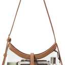 CLUCI Shoulder Bag for Women, Purses for Women, Handbag Hobo Bags Vegan Leather Crossbody Purse with Adjustable Strap
(Black, Size 8)