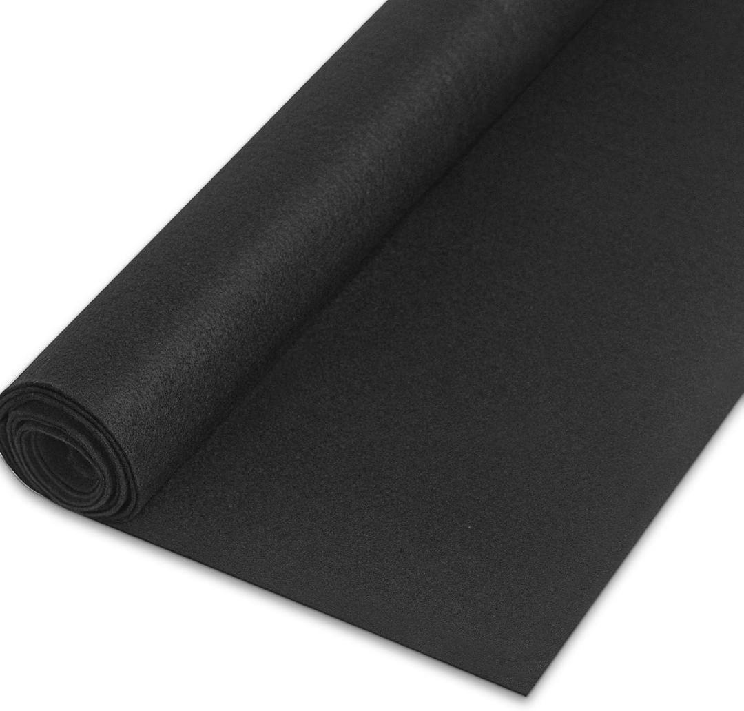Felt Fabric 1.8 mm Thick 36" x 72" - Soft Durable Felt by The Yard Felt Sheets for Arts and Crafts, DIY Sewing, Crafting Projects (Black)
