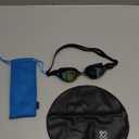 XDX Swim Goggles with Swim Cap Anti-Fog Pool Goggles with Detachable Lenses Swimming Goggles Cap Set for Youth Men Women