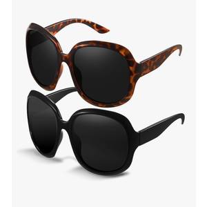 miyya Bug Eye Oversized Polarized Sunglasses Womens, Trendy Retro Sun Glasses for Women 2025, Oversized UV Protection Shades