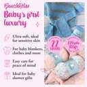 GentleBliss Soft Baby Yarn for Crocheting, 4 Skeins, 880Yds/400G, Free Patterns - Acrylic Baby Blanket Yarn for Knitting - Light Worsted 3 DK Weight - Mountain Gray
