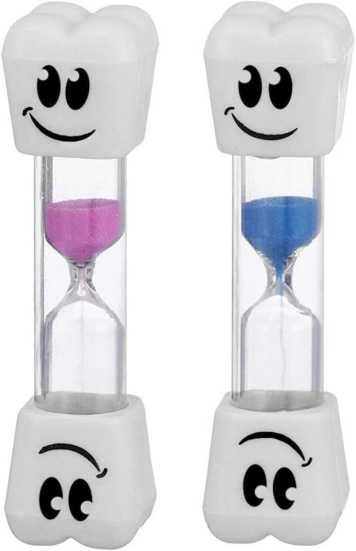 Smile Tooth 2 Minute Sand Timer Assorted Colors (2 Pack)