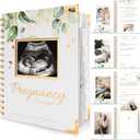 Pregnancy Journal for First Time Moms Gifts - 90 Pages Hardcover Pregnancy Memory Book, Beautiful & Cute Baby Book Keepsake, Ultrasound Baby Scrapbook, New Mom Gifts for Mother's Day (Alpine)
