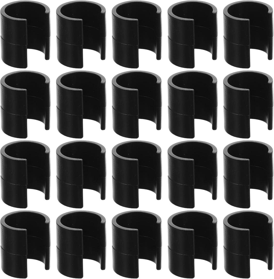 20 Pieces Garden Flag Clips,Anti-Wind Flag Garden Banner Stopper Banner Fixing Clips Flag Pole Clamp Plastic Garden Flag Clip for Yard Lawn and Garden Flag Holder Stand