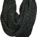 Wrapables Premium Winter Knit Infinity Scarf with Metallic Gold Threading
46"L*14"W