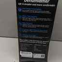 NineSky Dehumidifier,98 OZ Dehumidifiers for Home,(1100 sq.ft) Dehumidifiers for Basement Bathroom Bedroom with Auto Shut Off, Switchable 7 Colors Light(Gray)