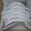 19 Ounces Ceramic Serving Bowls, Sturdy Porcelain White Oval Salad Bowls, Stackable Food Server Fruit Display Dishes for Party Dinner, Microwave and Dishwasher Safe, Set of 6 (6.5 inch)