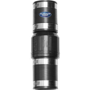 Superior Pump 99522 9953 1-1/2 in. Rubber Boot Check Valve, 1-1/2", Black