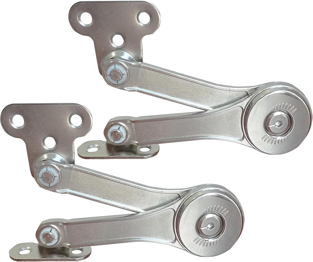 2 Pack Cabinet Hinge Door Concealed Hinges Fixed Soft Hinges Heavy Duty Lid Support Hinges