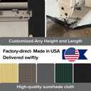 4ftx50ft Fence Privacy Screen Heavy Duty 170 GSM Windscreen & Dustproof Fabric Privacy Screen Covering Mesh Fencing for Outdoor Patio, Balcony, Pool Deck, Black