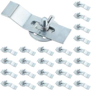 Enhon Undermount Sink Clips Kit 24 Pack, Sink Mounting Brackets, Heavy Duty Installation Hardware Fasteners for Kitchen Bathroom Countertop Vanity Sinks