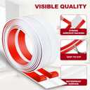 Kikerike 2.4 Inch x 10 Feet Wall Corner Protector Peel and Stick Corner Trim Molding Strip Self Adhesive wall Edge Protectors Guards for Edge Ceiling, White