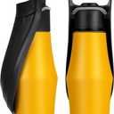 27 OZ Dog Water Bottle Portable Stainless Steel Convenient Pet Water Dispenser, Leak Proof Puppy Travel Water Bowl for Dog Outdoor Walking, Hiking, Perfect Size for All Dog Breeds, Yellow (1-Pack)