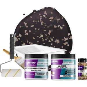Beyond Paint Countertop Makeover Refinishing Kit, Charcoal (Licorice)
