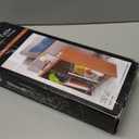 Slim End Table, End Tables with Drink Holders, Narrow Side Table with Storage, Walnut Finish Slim End Tables for Small Spaces Brown 7.75 Inch x 20 Inch x 24 Inch