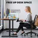 Large Keyboard Tray That Slides Out from Under The Desk, Pull Out with Adjustable C-clamp, 25.6 (31.5 Including Clamps) x 9.8 Inch Computer Keyboard Drawer Mouse Tray for Typing, Black